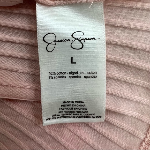 NWT JESSICA SIMPSON Women’s Pullover Top Sz Large Peach Color Sleeveless Stretch - Picture 11 of 14